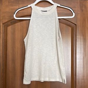 Topshop white halter neck tank